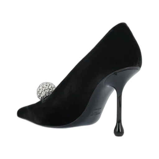 Embellished Velvet Pumps