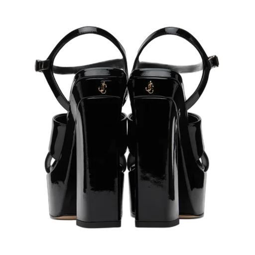 Square-Headed High-Heeled Sandals