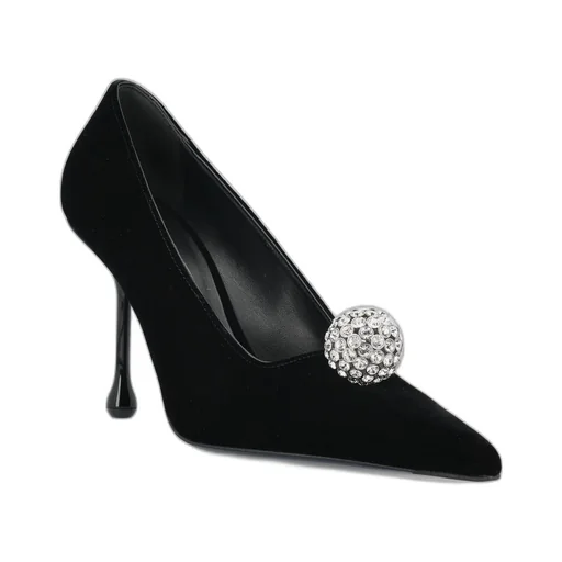 Embellished Velvet Pumps