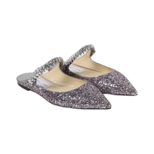 Bing Embellished Pointed Toe Ballerina Shoes