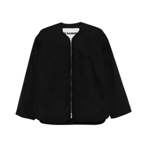 Zip-Front Quilted Coat