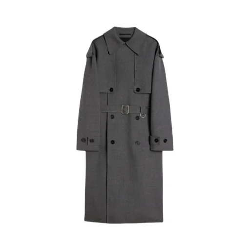 Double-Breasted Belted Coat