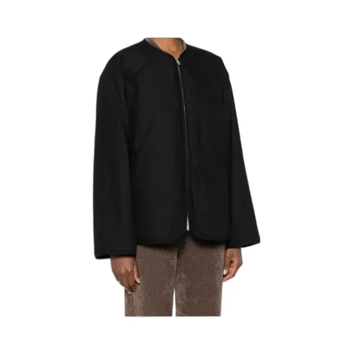 Zip-Front Quilted Coat