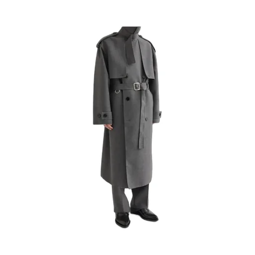 Double-Breasted Belted Coat