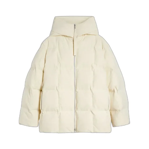 Zip-Up Hooded Down Coat