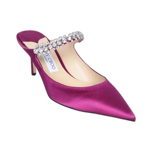 Pointed High-Heeled Muller Shoes
