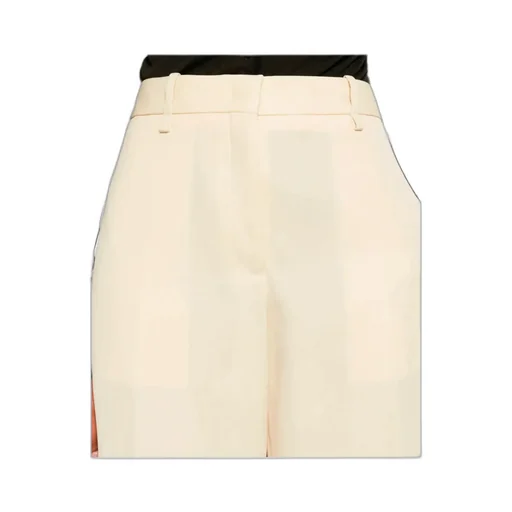 High-Waisted Wool Trousers