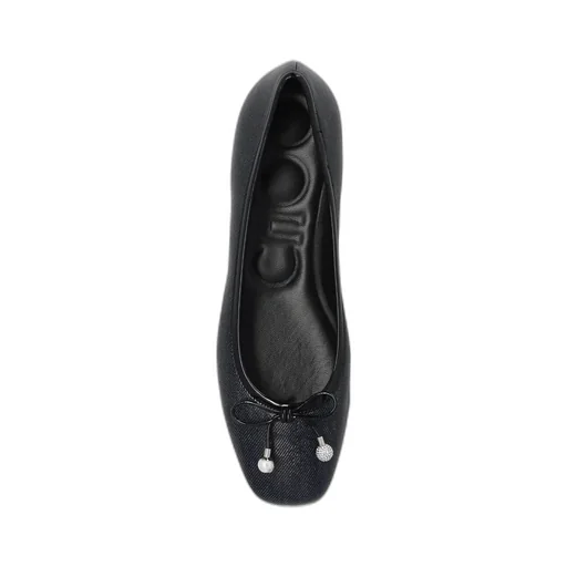 Elme Bow Embellished Ballet Flats