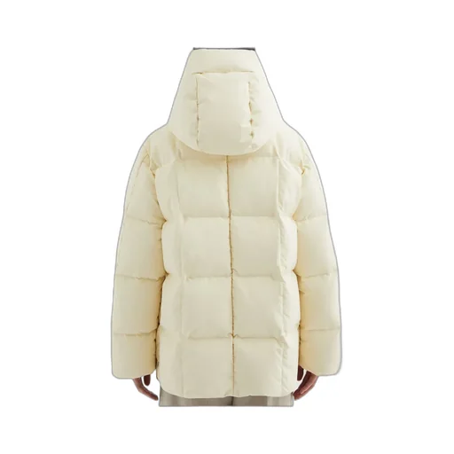 Zip-Up Hooded Down Coat