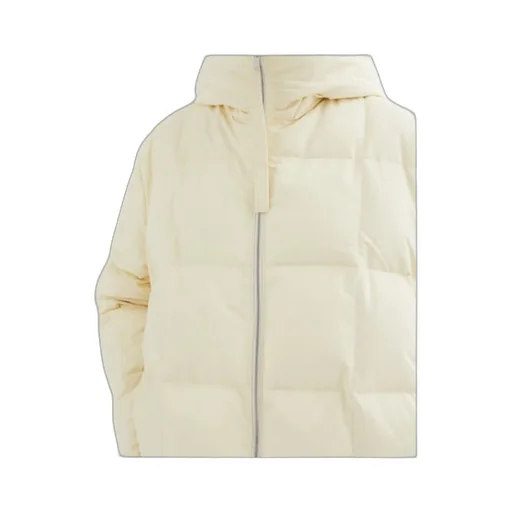 Zip-Up Hooded Down Coat