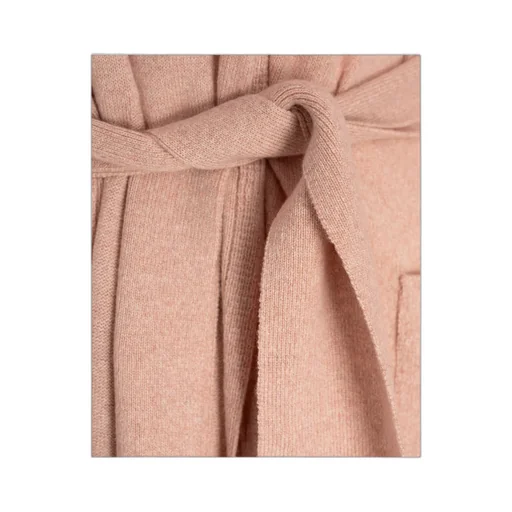 Tie-Waist Knitted Coat