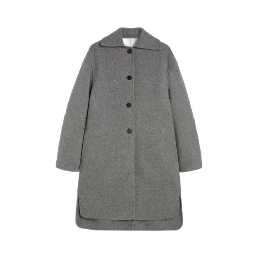 Single-Breasted Oversized Coat