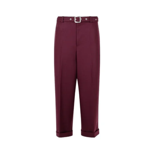 Belted Pleated Trousers