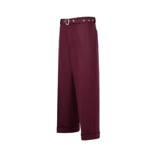 Belted Pleated Trousers