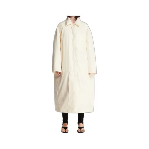 Long-Sleeved Buttoned Coat