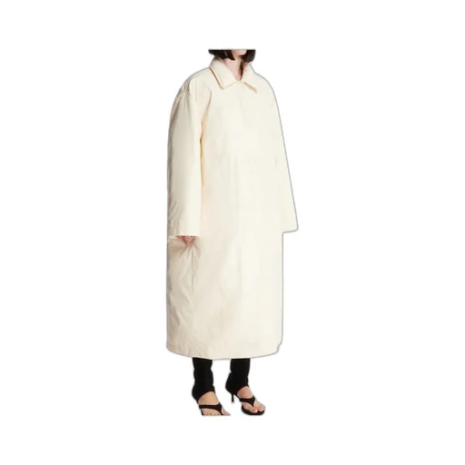 Long-Sleeved Buttoned Coat