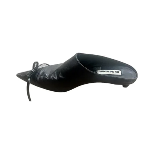 25Mm Bow-Detail Leather Mules