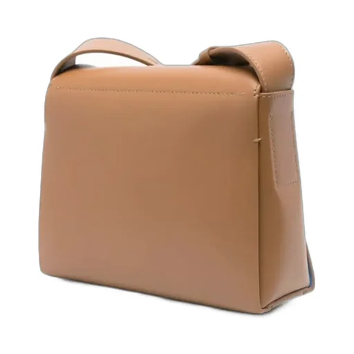 Logo-Print Leather Shoulder Bag