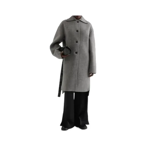 Single-Breasted Oversized Coat