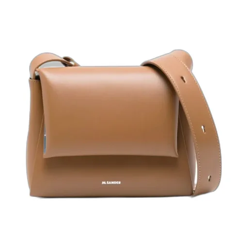 Logo-Print Leather Shoulder Bag