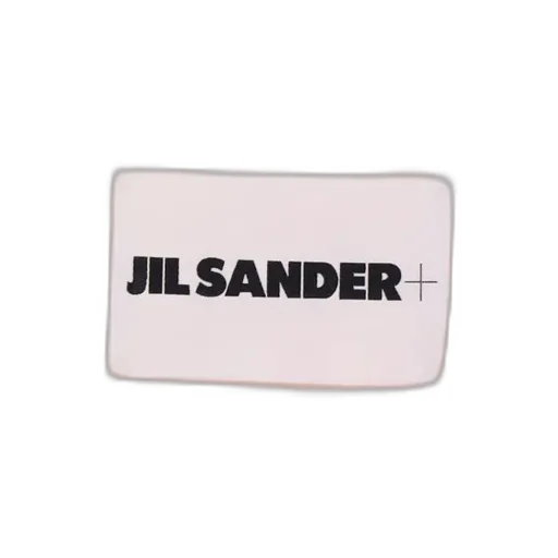 Logo Patch Fringed Scarf