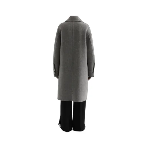 Single-Breasted Oversized Coat