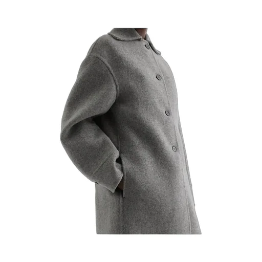 Single-Breasted Oversized Coat