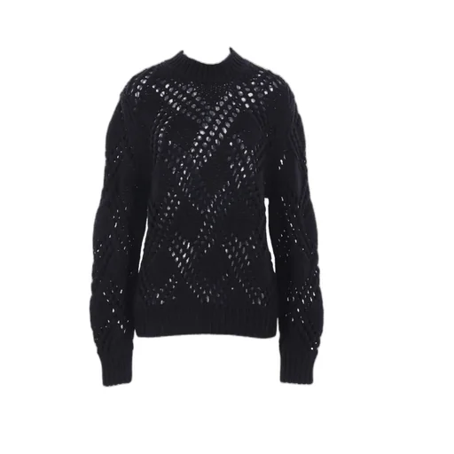 Long-Sleeved Hollow Sweater