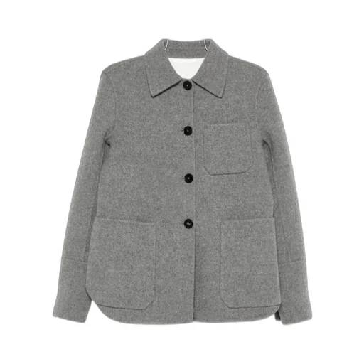 Patch-Pocket Button-Front Jacket