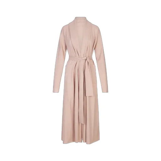 Tie-Waist Knitted Coat