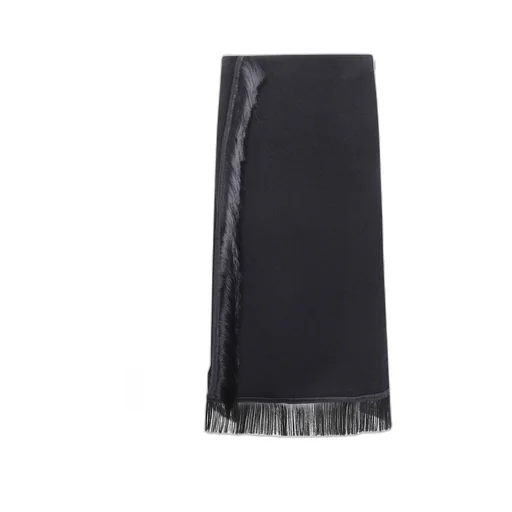 Fringe-Detail Midi Skirt