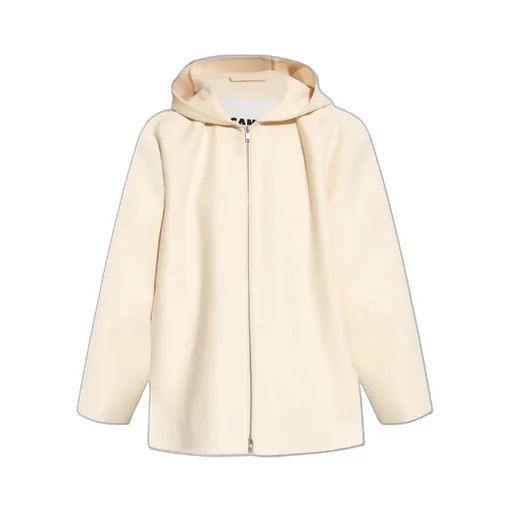 Hooded Zip-Front Jacket