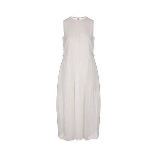 Pleated Cotton Dress