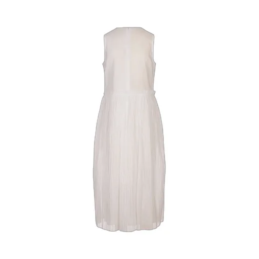 Pleated Cotton Dress