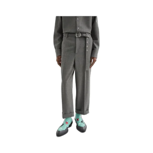 Pressed Crease Belted Pants