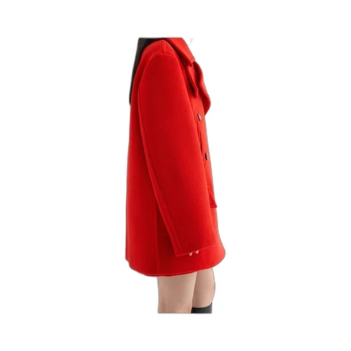 Wool Chevron Coat