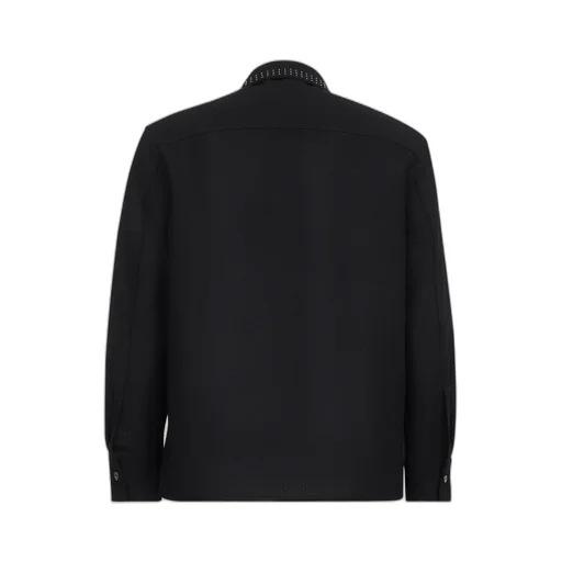 Stud-Embellishment Long-Sleeved Shirt