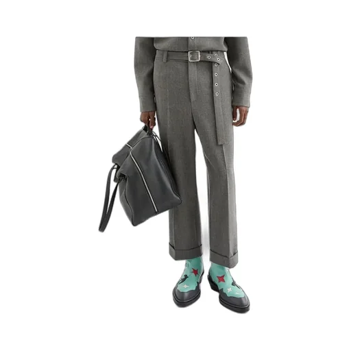 Pressed Crease Belted Pants