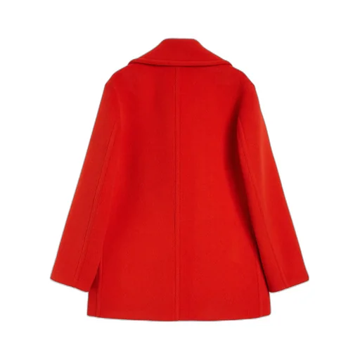 Wool Chevron Coat