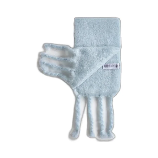 Logo Patch Fringed Scarf