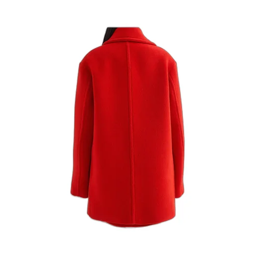 Wool Chevron Coat