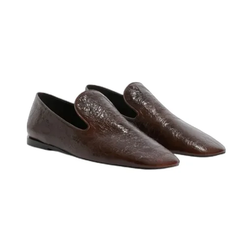 Wrinkled Flat Moccasins