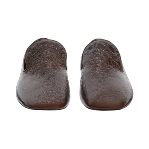 Wrinkled Flat Moccasins