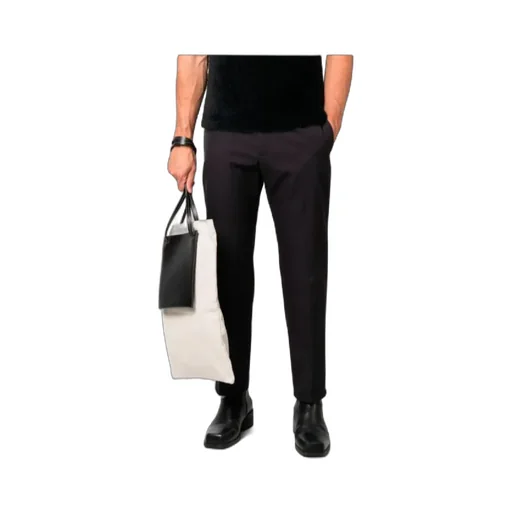 Straight-Leg Cotton Trousers