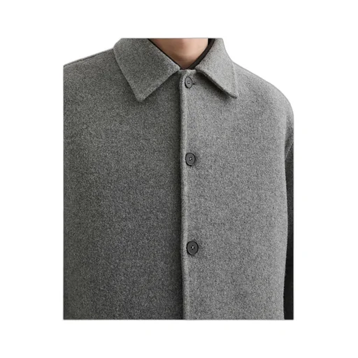 Long-Sleeved Buttoned Overshirt