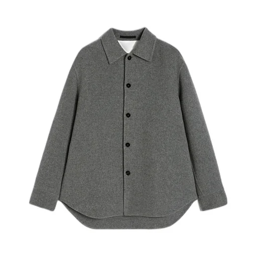 Long-Sleeved Buttoned Overshirt