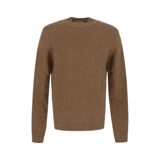 Crewneck Ribbed Hem Jumper