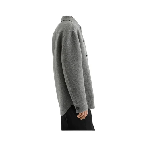 Long-Sleeved Buttoned Overshirt