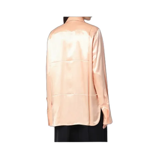 Satin Tie-Neck Shirt