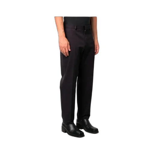 Straight-Leg Cotton Trousers